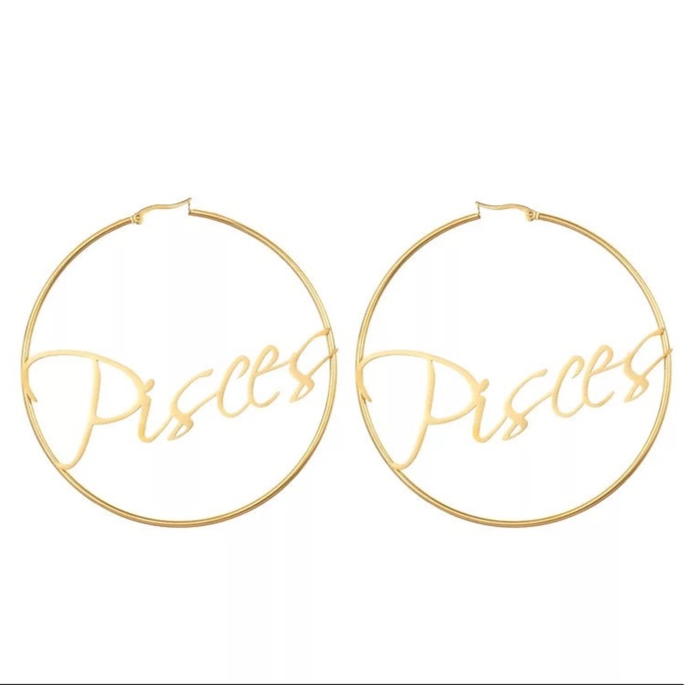 Pisces Hoop Earrings